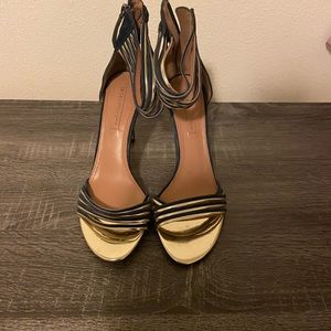 Navy and Gold Stiletto